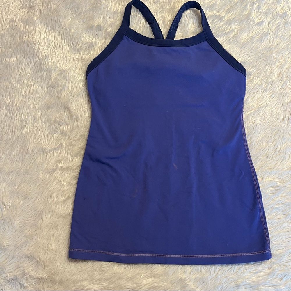 Blue Lululemon tank top 